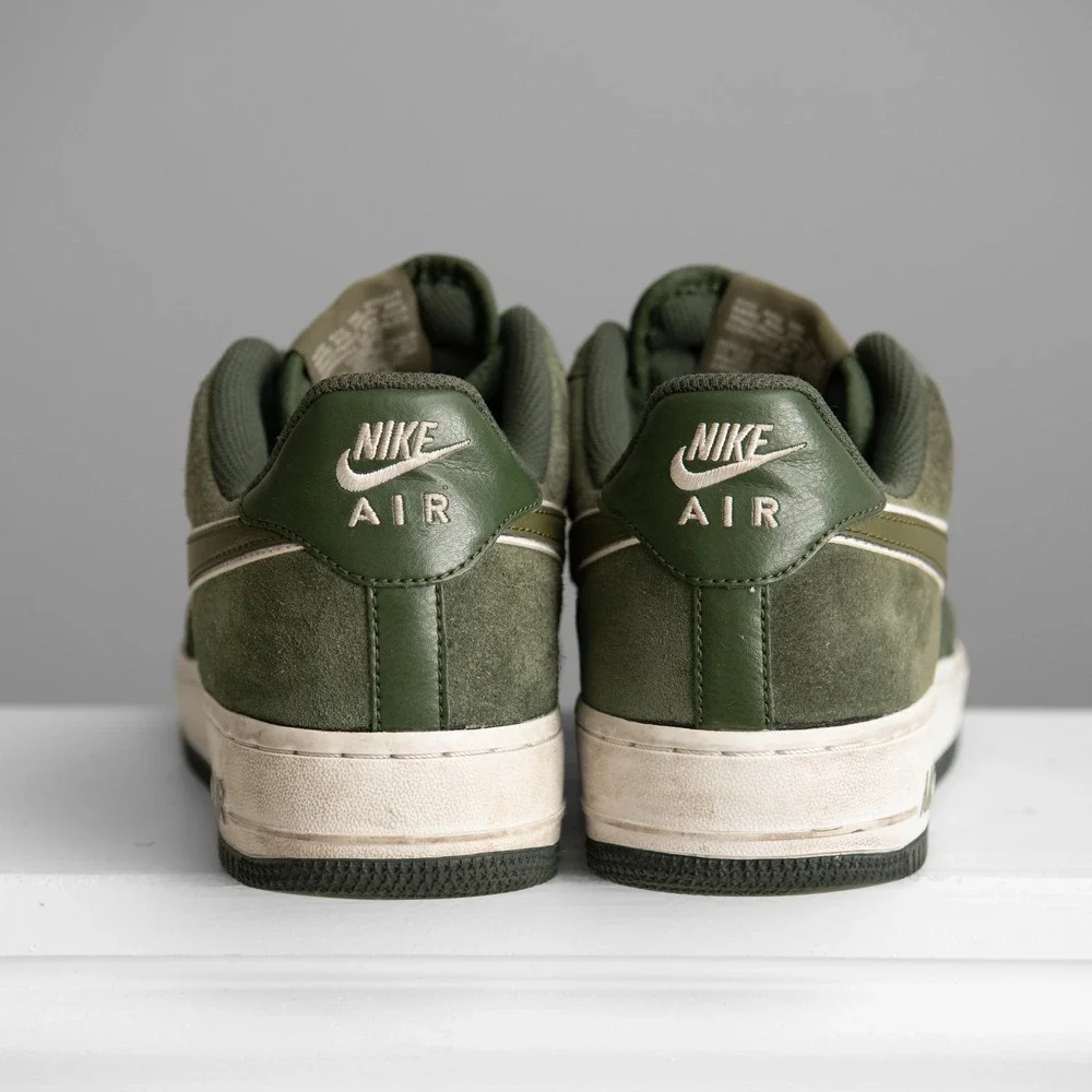 Nike Air Force 1 Low Green Suede M8/W9.5 Sneakers 488298-316 Streetwear GorpCore